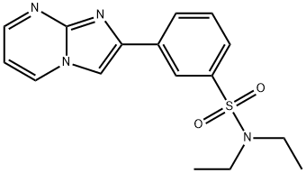 N,N-diethyl-3-imidazo[1,2-a]pyrimidin-2-ylbenzenesulfonamide Structural