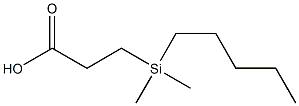 Propanoic acid, 3-(dimethylpentylsilyl)- Structural