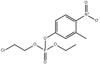 Phosphoric acid, 2-chloroethyl ethyl 3-methyl-4-nitrophenyl ester Structural