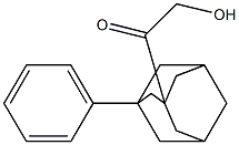 hydroxymethyl 1-phenyl-3-adamantyl ketone Structural
