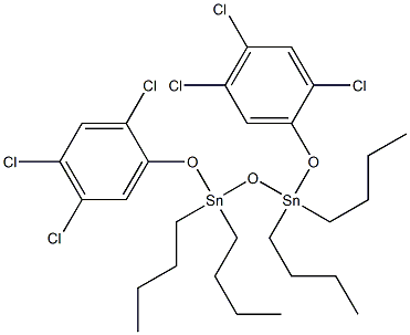 oxybis(dibutyl(2,4,5-trichlorophenoxy)tin) Structural