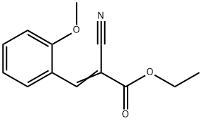 ethyl (2E)-2-cyano-3-(2-methoxyphenyl)prop-2-enoate Structural