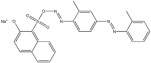 Naphthalenesulfonic acid, 2-hydroxy-1-[[2-methyl-4-[(2-methylphenyl)azo]phenyl]azo]-, monosodium salt