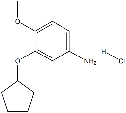 3-(CYCLOPENTYLOXY)-4-METHOXYANILINE HYDROCHLORIDE Structural