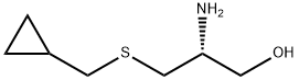 R-2-Amino-3-cyclopropylmethylsulfanyl-propan-1-ol Structural