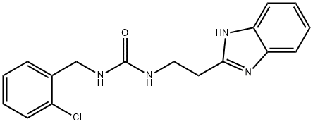 Urea, N-[2-(1H-benzimidazol-2-yl)ethyl]-N'-[(2-chlorophenyl)methyl]- Structural