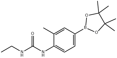 Urea, N-ethyl-N'-[2-methyl-4-(4,4,5,5-tetramethyl-1,3,2-dioxaborolan-2-yl)phenyl]- Structural