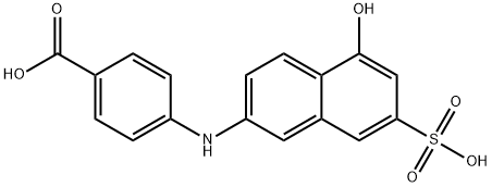 Benzoic acid, 4-[(5-hydroxy-7-sulfo-2-naphthalenyl)amino]- Structural