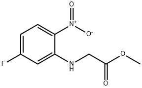 Glycine, N-(5-fluoro-2-nitrophenyl)-, methyl ester Structural