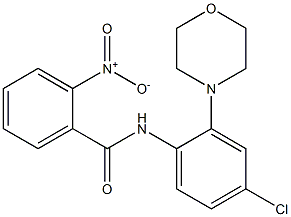 N-[4-chloro-2-(4-morpholinyl)phenyl]-2-nitrobenzamide Structural