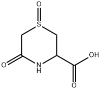 3-Thiomorpholinecarboxylic acid, 5-oxo-, 1-oxide Structural