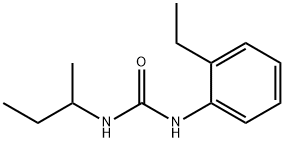 Urea, N-(2-ethylphenyl)-N'-(1-methylpropyl)- Structural