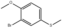 Benzene, 2-bromo-1-methoxy-4-(methylthio)- Structural