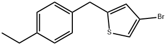 Thiophene, 4-bromo-2-[(4-ethylphenyl)methyl]- Structural