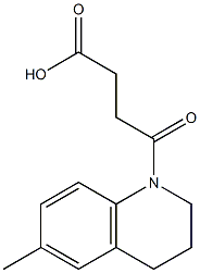 4-(6-methyl-3,4-dihydroquinolin-1(2H)-yl)-4-oxobutanoic acid Structural