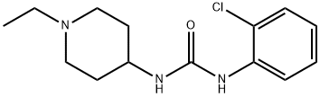 Urea, N-(2-chlorophenyl)-N'-(1-ethyl-4-piperidinyl)- Structural