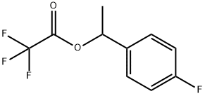 Acetic acid, 2,2,2-trifluoro-, 1-(4-fluorophenyl)ethyl ester Structural