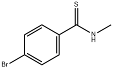 Benzenecarbothioamide, 4-bromo-N-methyl- Structural
