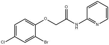 Acetamide, 2-(2-bromo-4-chlorophenoxy)-N-2-pyridinyl- Structural
