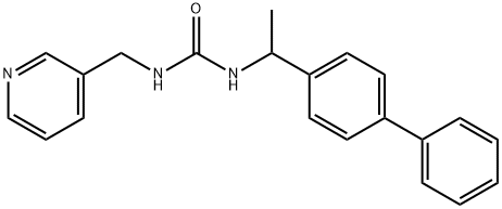 Urea, N-(1-[1,1'-biphenyl]-4-ylethyl)-N'-(3-pyridinylmethyl)- Structural