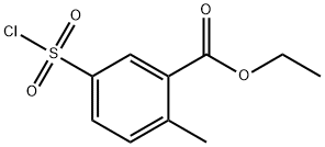 ethyl 5-(chlorosulfonyl)-2-methylbenzoate Structural