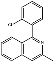 Isoquinoline, 1-(2-chlorophenyl)-3-methyl- Structural