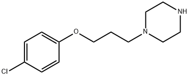 Piperazine, 1-[3-(4-chlorophenoxy)propyl]- Structural