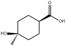 trans-4-Hydroxy-4-methylcyclohexanecarboxylic acid Structural