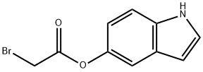 Acetic acid, 2-bromo-, 1H-indol-5-yl ester Structural