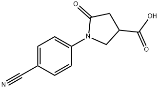 1-(4-cyanophenyl)-5-oxopyrrolidine-3-carboxylic acid Structural