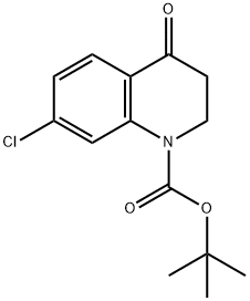 TERT-BUTYL 7-CHLORO-3,4-DIHYDRO-4-OXOQUINOLINE-1(2H)-CARBOXYLATE Structural