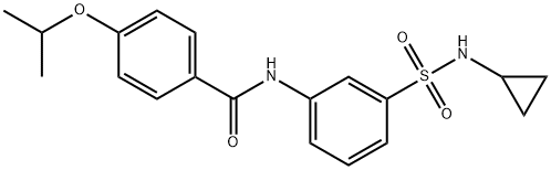 Benzamide, N-[3-[(cyclopropylamino)sulfonyl]phenyl]-4-(1-methylethoxy)- Structural
