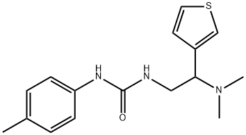 Urea, N-[2-(dimethylamino)-2-(3-thienyl)ethyl]-N'-(4-methylphenyl)- Structural
