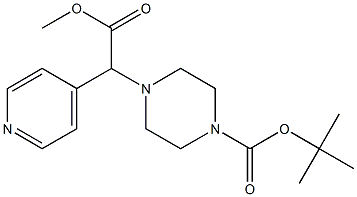 2-(4-Boc-piperazino)-2-(4-pyridyl)acetic  acid  methyl  ester