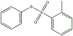 o-toluenethiosulfonic acid, s-phenyl ester Structural