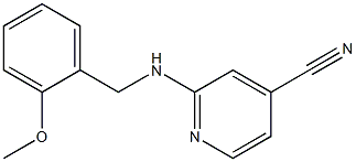 2-[(2-methoxybenzyl)amino]isonicotinonitrile Structural