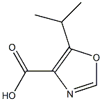 5-ISOPROPYL-1,3-OXAZOLE-4-CARBOXYLIC ACID Structural