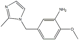 2-methoxy-5-[(2-methyl-1H-imidazol-1-yl)methyl]aniline