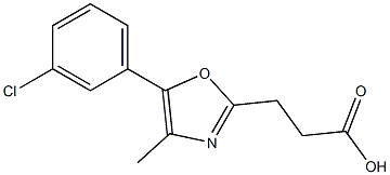 3-[5-(3-chlorophenyl)-4-methyl-1,3-oxazol-2-yl]propanoic acid