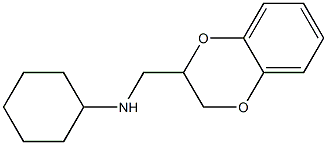 N-(2,3-dihydro-1,4-benzodioxin-2-ylmethyl)cyclohexanamine Structural