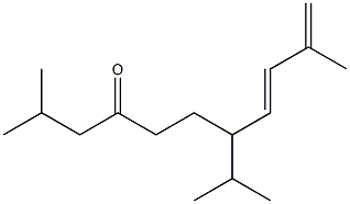 7-isopropyl-2,10-dimethyl-8,10-undecadien-4-one