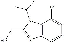 [7-bromo-1-(1-methylethyl)-1H-imidazo[4,5-c]pyridin-2-yl]methanol Structural