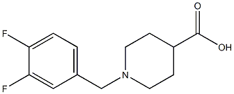 1-(3,4-difluorobenzyl)piperidine-4-carboxylic acid Structural