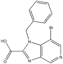 1-benzyl-7-bromo-1H-imidazo[4,5-c]pyridine-2-carboxylic acid Structural