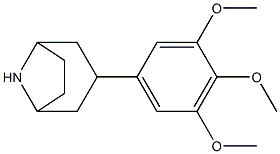 3-(3,4,5-trimethoxyphenyl)-8-azabicyclo[3.2.1]octane Structural