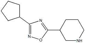 3-(3-cyclopentyl-1,2,4-oxadiazol-5-yl)piperidine