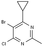 5-bromo-4-chloro-6-cyclopropyl-2-methylpyrimidine