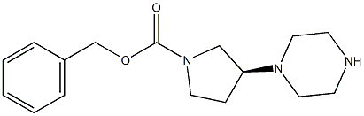 (S)-1-Cbz-3-(piperazin-1-yl)pyrrolidine Structural