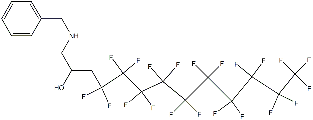 1-Benzylamino-4,4,5,5,6,6,7,7,8,8,9,9,10,10,11,11,12,12,13,13,13-henicosafluoro-tridecan-2-ol