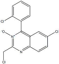 6-CHLORO-2-CHLOROMETHYL-4-(2-CHLOROPHENYL)-QUINAZOLINE-3-OXIDE